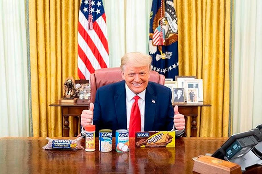 Trump publicita marca de productos alimenticios boicoteados por latinos 1 16 07 2020 trump instagram