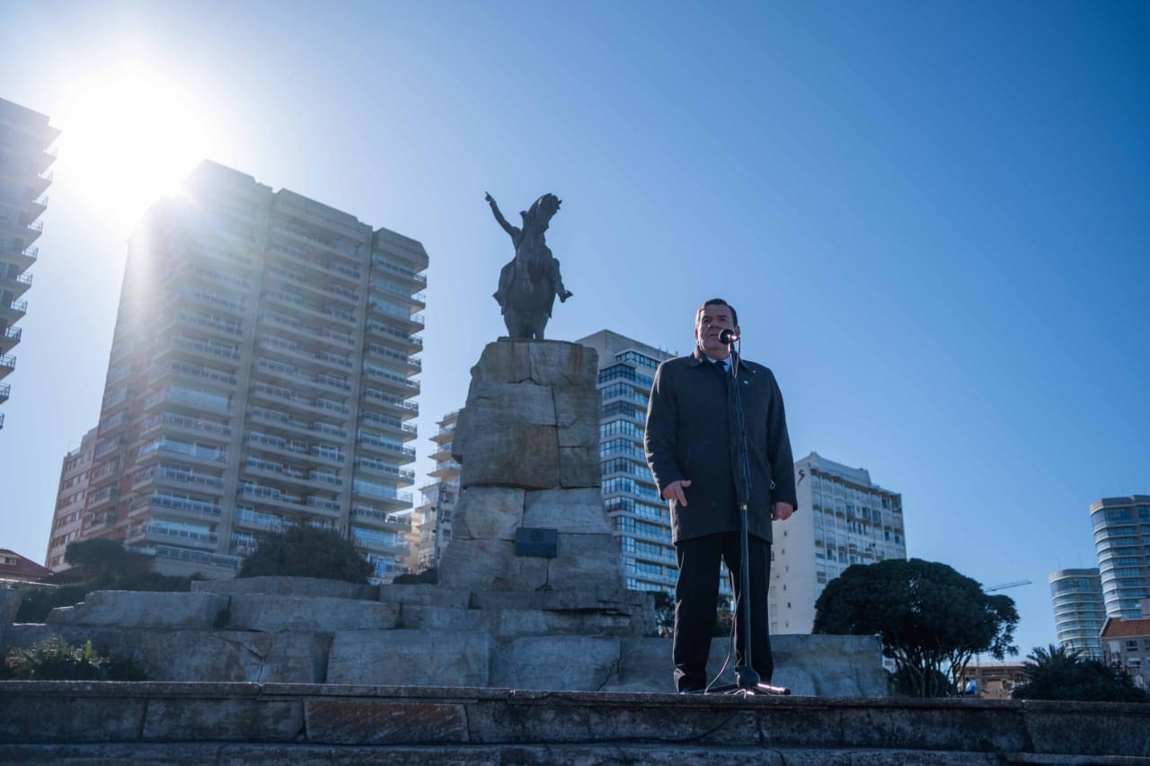Montenegro encabezó el acto oficial en memoria del General San Martín 1 IMG 20200817 WA0013
