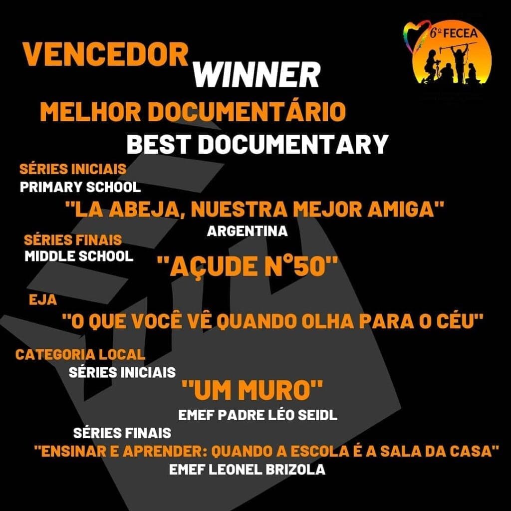 Dos cortos de la escuelas marchiquitenses premiados en Brasil 1