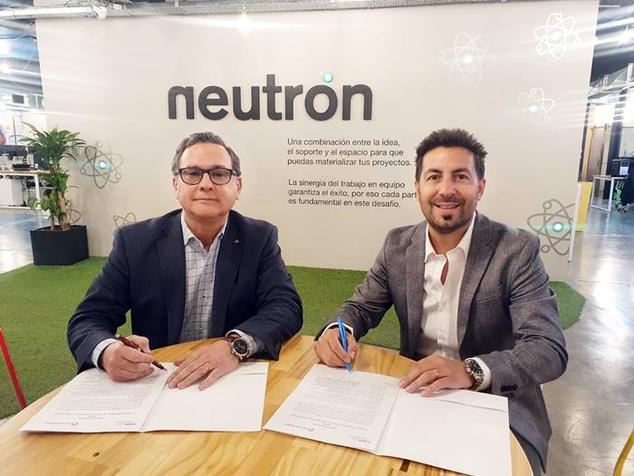 Ruben Geneyro presidente del INTI y Mauro Guerrero CEO del Grupo Nucleo