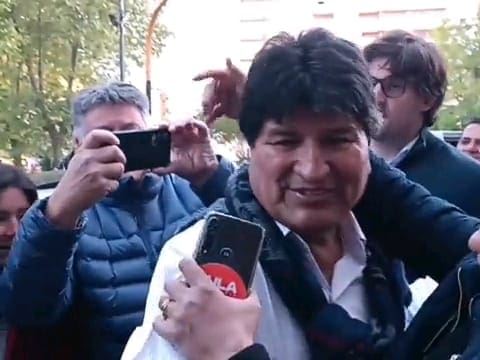 Evo Morales en Mar del Plata: ayer presenció el estreno de “Seremos Millones” en el Festival de Cine 1 Evo en Mar del Plata