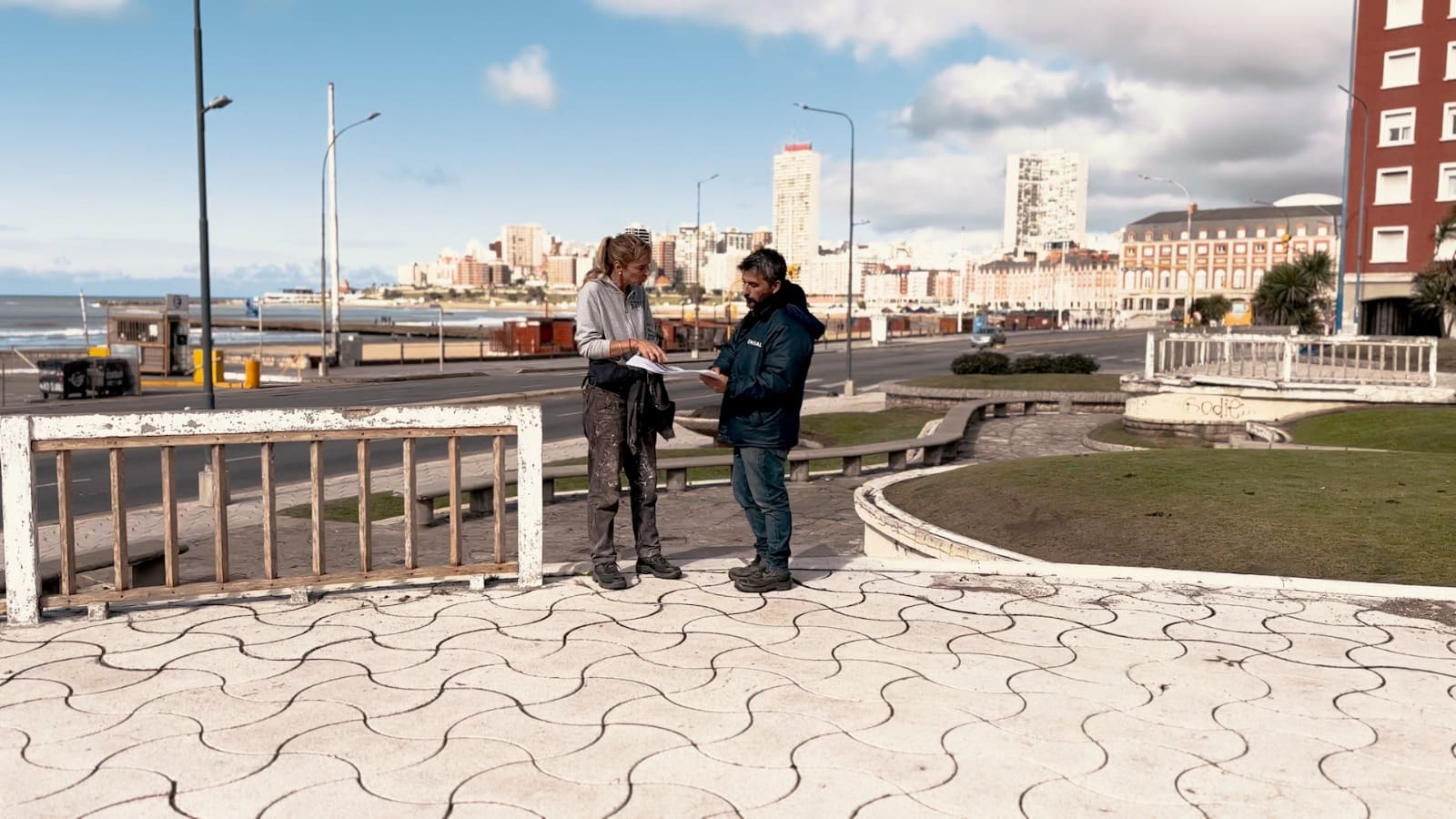 Recuperación histórica: iniciaron las tareas en la plazoleta de Luro y la Costa de Mar del Plata 1 Foto MGP Plazoleta Luro y la costa