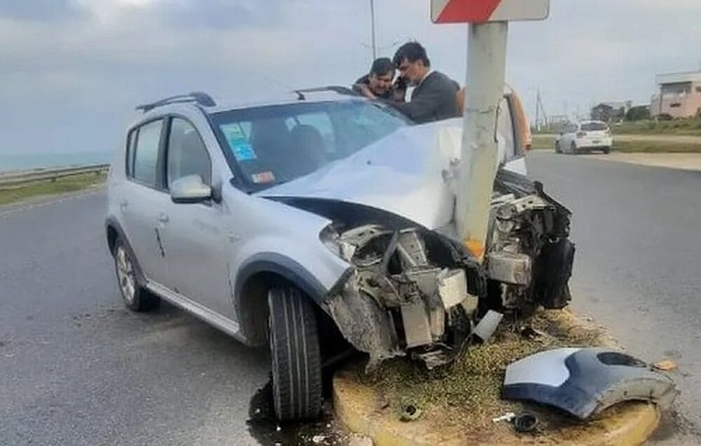 Violento accidente en la Ruta 11, a la altura de Playa Dorada 1 choque