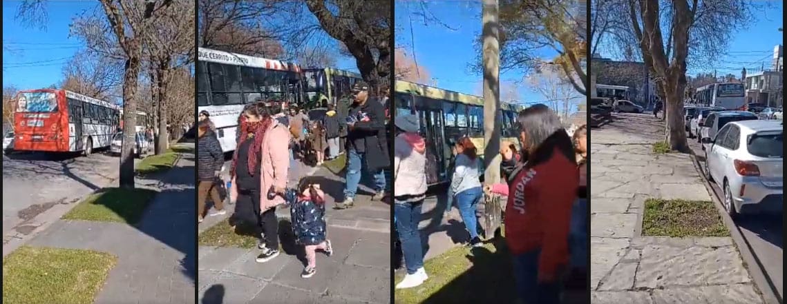 La vieja política: usaron colectivos para llevar gente al acto de Bullrich en Mar del Plata 2 colectivos