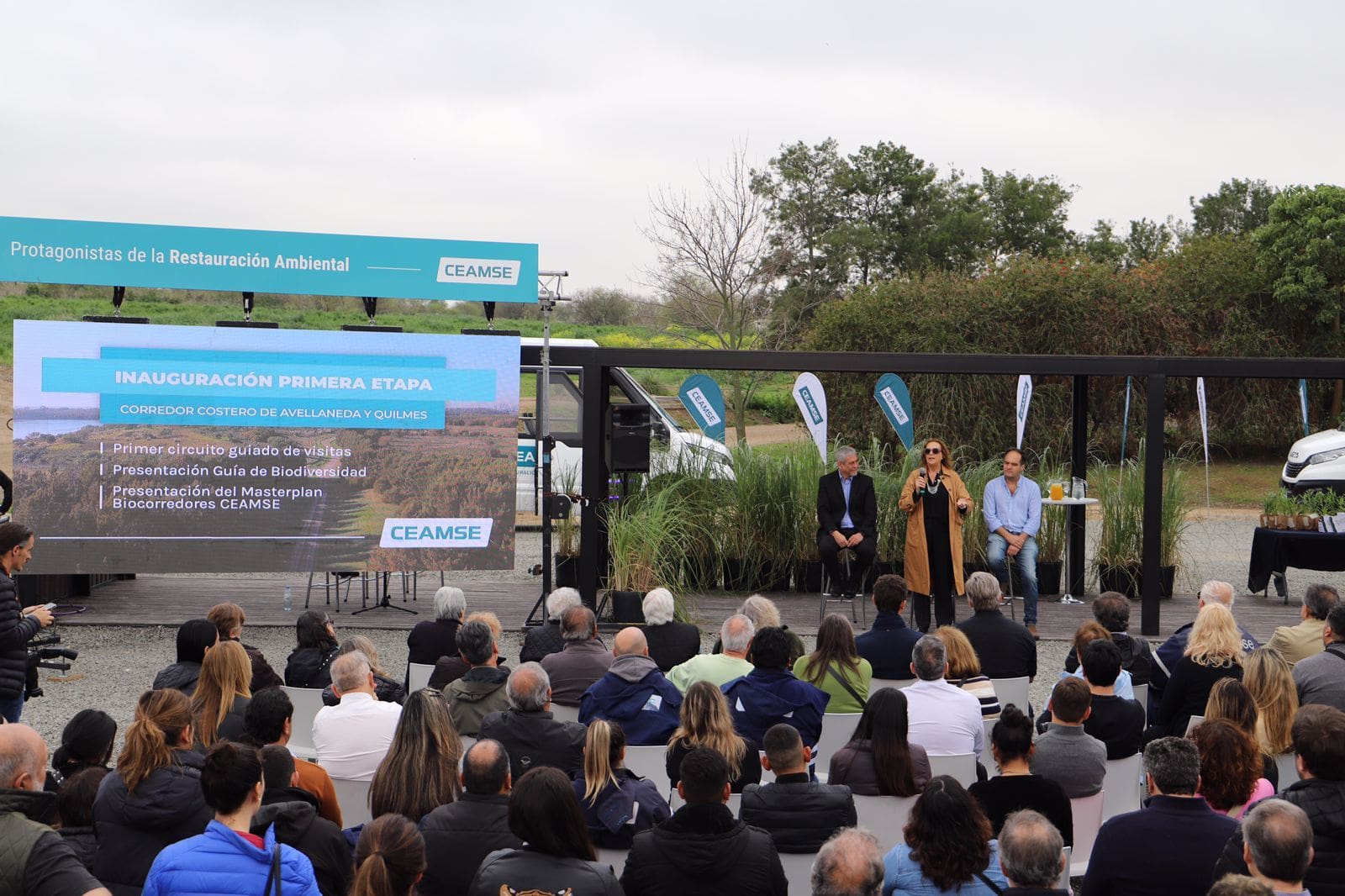 Inauguración de la primera etapa del Parque Metropolitano – Corredor costero Avellaneda y Quilmes.