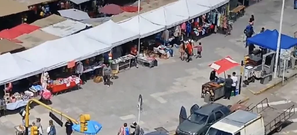 Una "Salada" ilegal en pleno centro de Mar del Plata: montaron una feria en Playa Bristol 1 feria e1698406558498