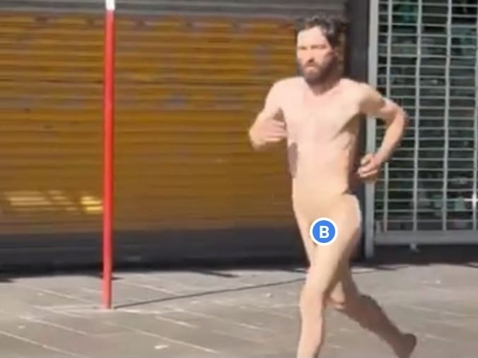 El misterioso ruso que sorprendió a todos corriendo desnudo por la peatonal de Mar del Plata