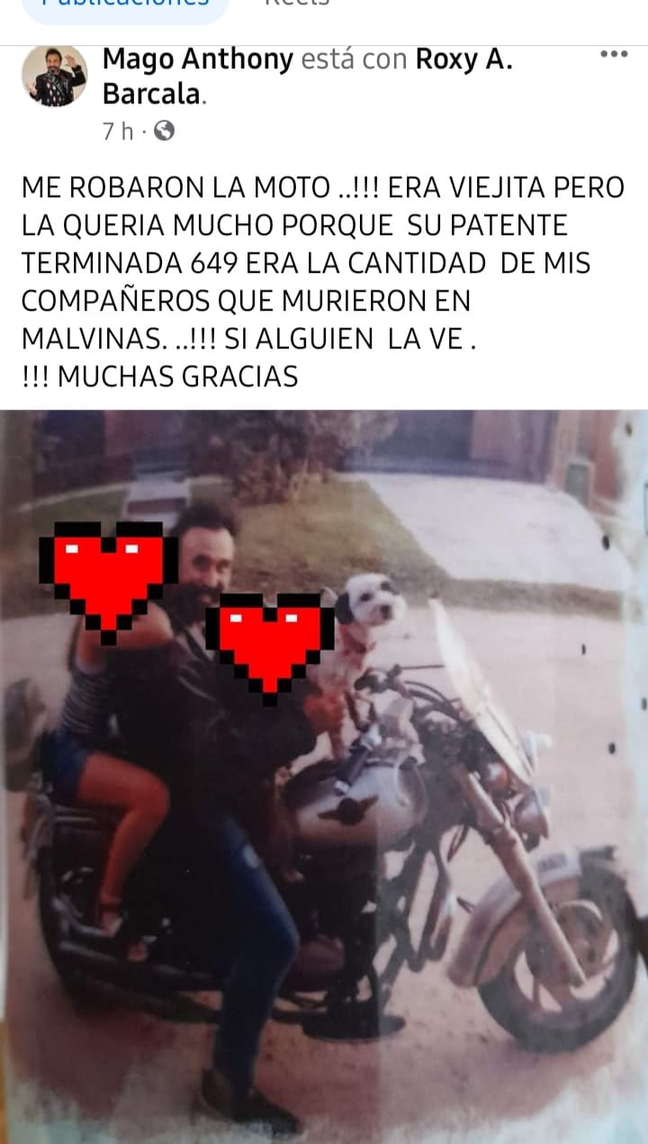 Llamado a la solidaridad: Anthony, el famoso mago, necesita recuperar su moto 1 moto