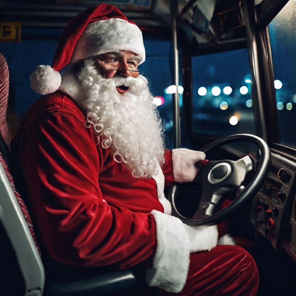 Transporte público en Mar del Plata: ¿qué pasará en la noche de Navidad? 1 papa noel 1