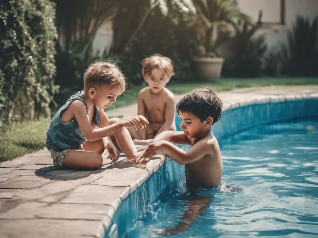 Las colonias de verano registraron aumentos de un 300% 1 unos ninos jugando al aire libre al lado de una pileta