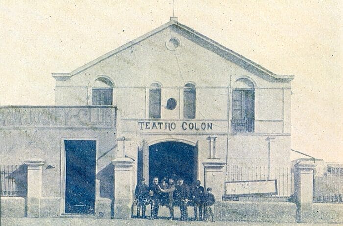 3462 Primer teatro Colon y confiteria Jockey Club en 1892″. Jose Alberto Lago