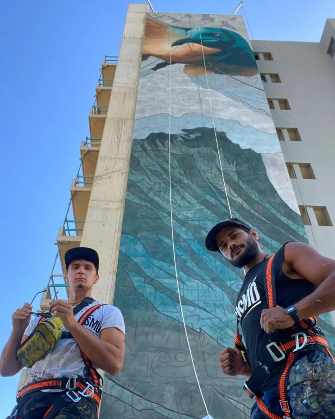 El mural más grande de Mar del Plata homenajea a la ciudad en su 150 aniversario 1 sismo