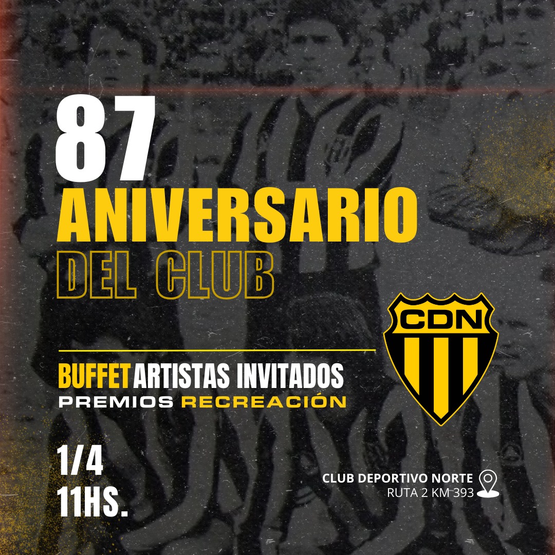 Club Deportivo Norte celebra su 87° aniversario en Mar del Plata